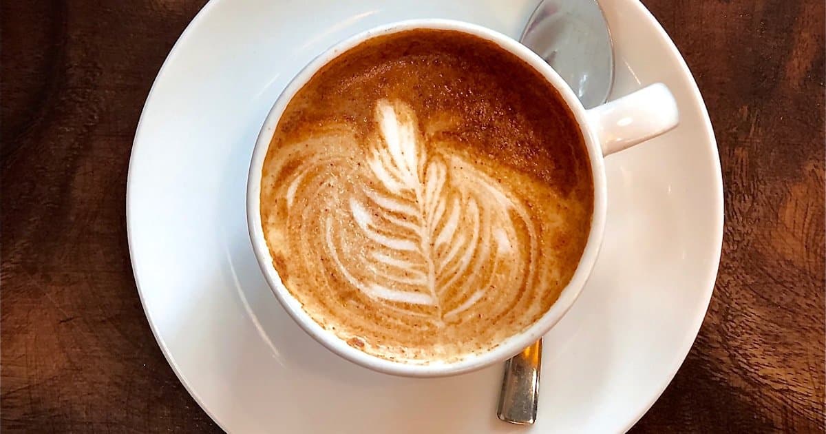 Small batch coffee roaster in operation