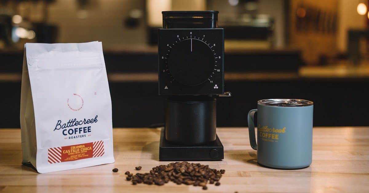Coffee beans at different roast levels