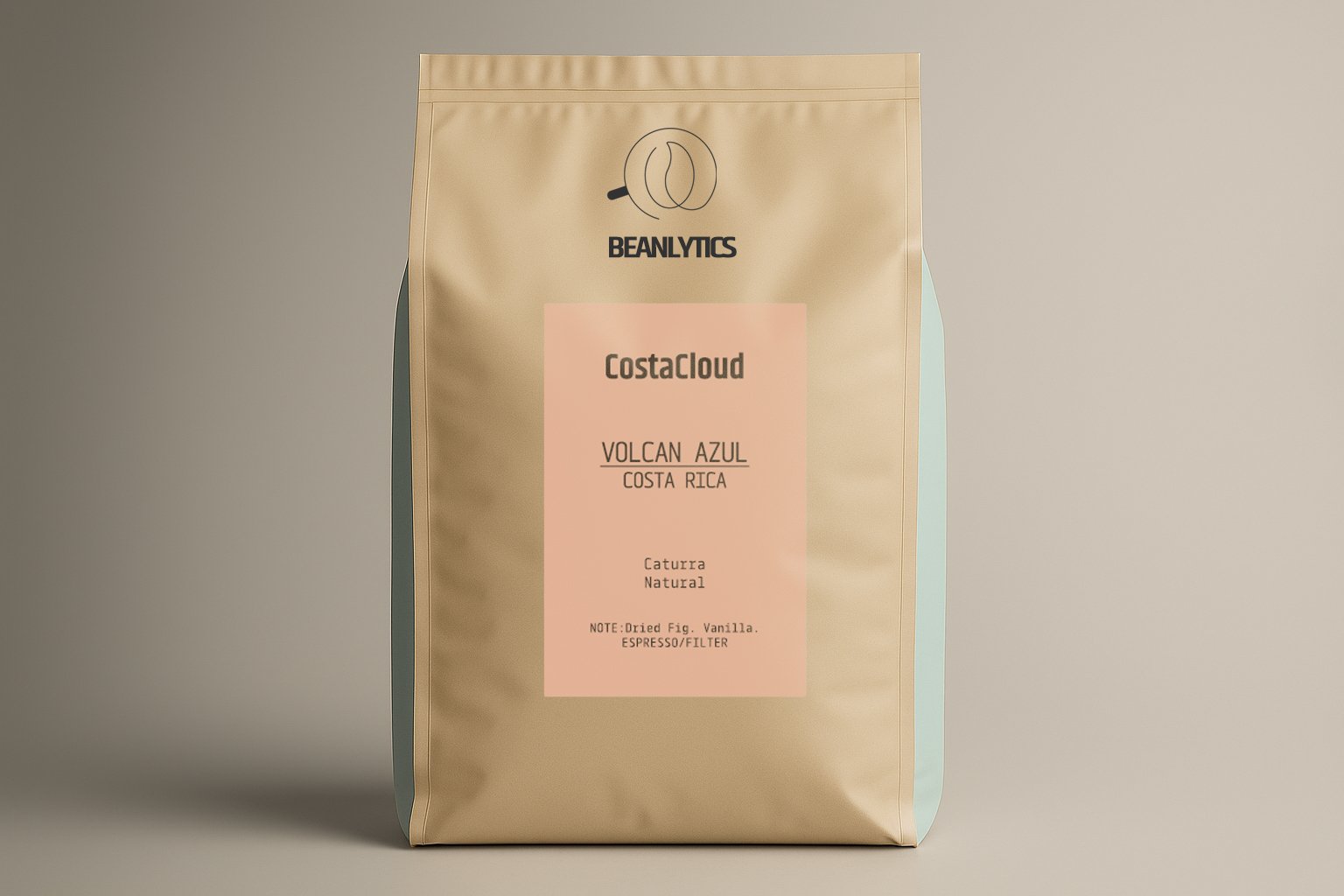 CostaCloud wholesale coffee bags by Beanlytics Coffee Roasters, featuring high-quality specialty beans for cafés and coffee businesses.