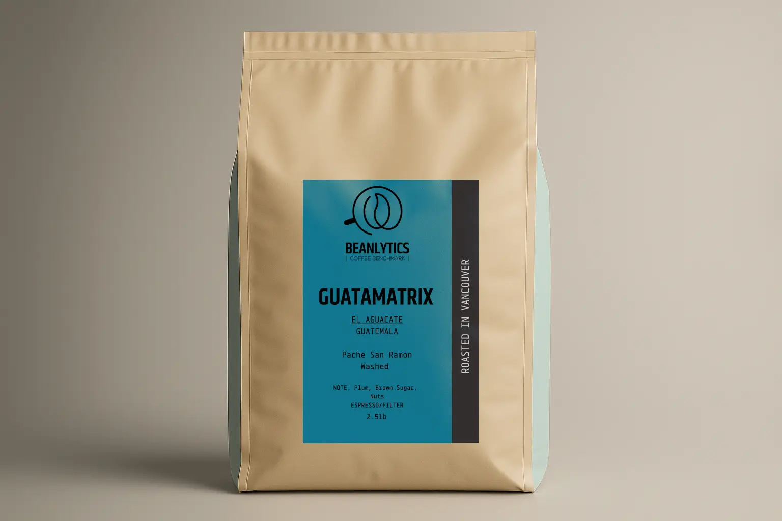 Guatamatrix wholesale coffee bag by Beanlytics Coffee Roasters – premium craft coffee for business customers